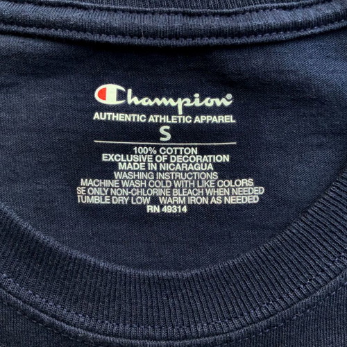 Champion men's Georgetown Hoyas Basketball T-Shirt blue like new, size S