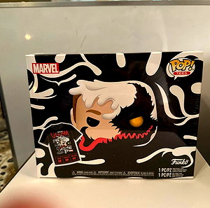 FUNKO POP! Anti-Venom (Eddie Brock) (Glow in the Dark) and Anti-Venom Tee! (GEM MINT TO KOUTI 10/10)