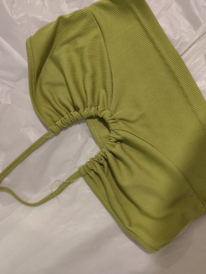 Top green size S like new with halter neck