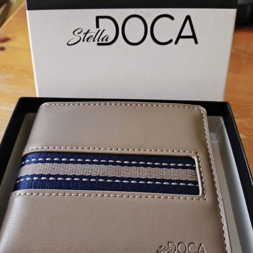 Doca men's wallet, beige, new