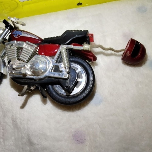 Harley Davidson Pull-String Motorcycle Matchbox 1981 used, vintage