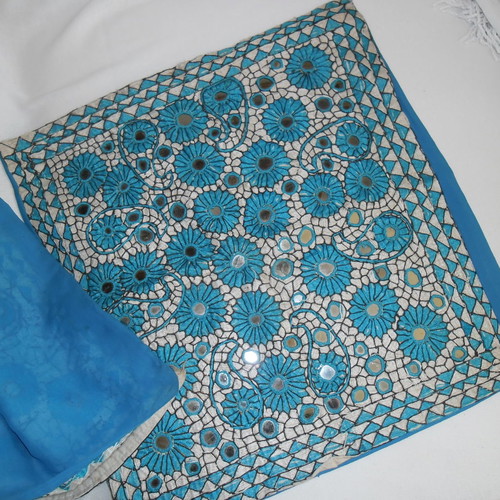 Decorative pillow covers new, handmade from India, 44x44 cm