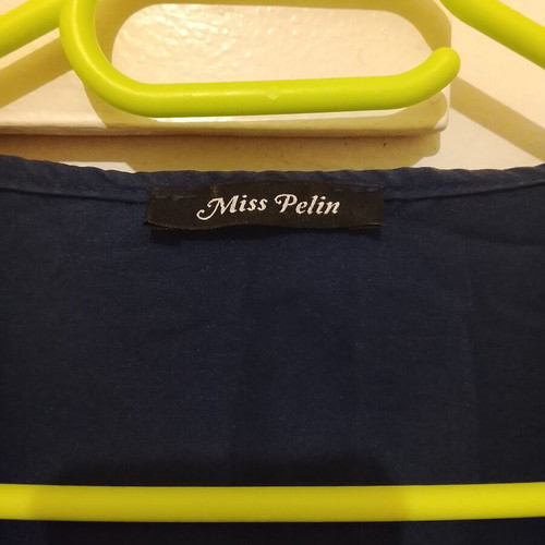 Kimono shirt with ties Miss Pelin like new, blue, size M