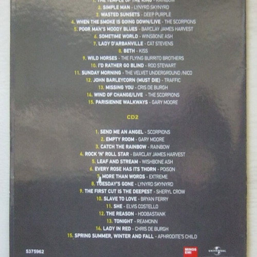 Rock ballads double CD used