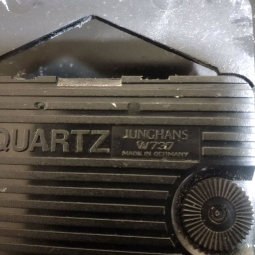 Junghans brutalist wall clock from the 70s like new, metal