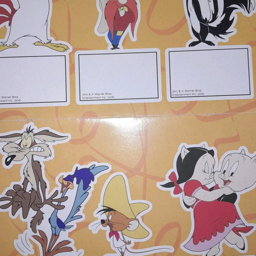 Comic figure labels Warner Bros new, set of 6 pieces