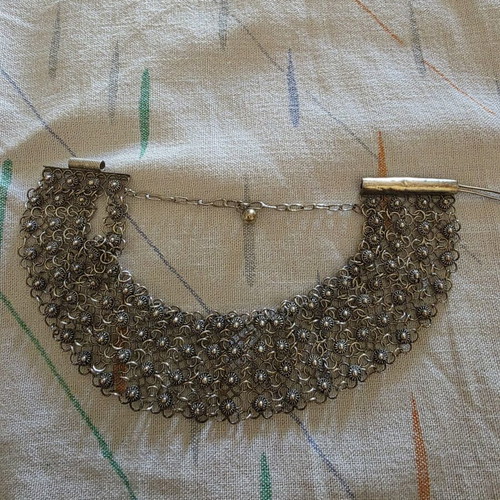Vintage silver bracelet Sachan Pevival with safety clasp like new