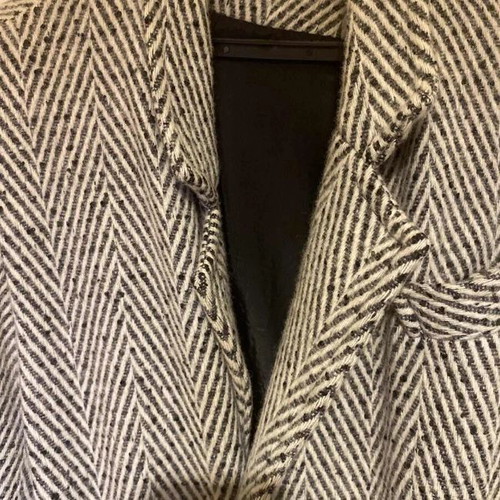 Women's coat with two-tone pattern, like new, size M 38 10