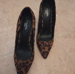 Migato Leopard Print Pumps with Pointed Toe