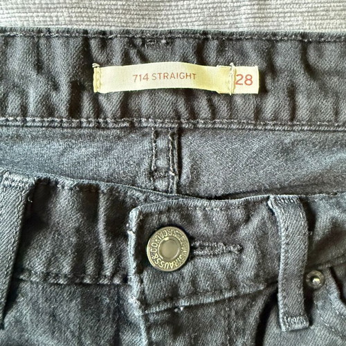 Levi's 514 straight black jeans like new, size M