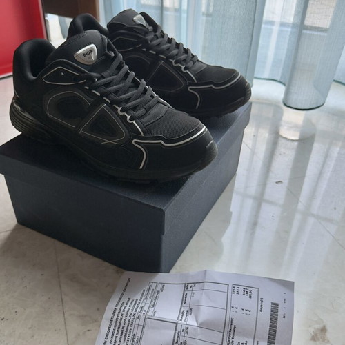 Christian Dior B30 Countdown sneakers used, size 45, black and grey