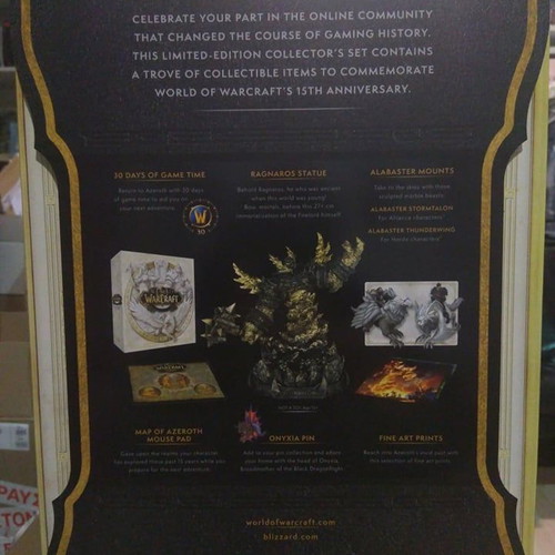 World of Warcraft 15th Anniversary Collector's Edition new for PC