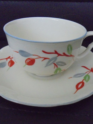 Victoria porcelain set used, vintage cup and saucer from Czechoslovakia