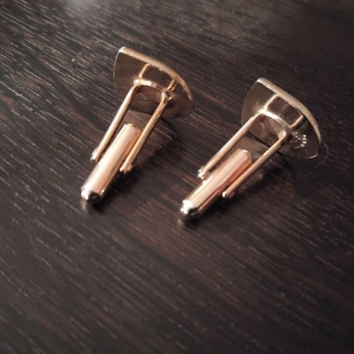 Cufflinks with Masonic symbol, square and compass