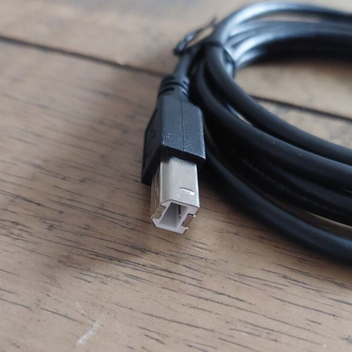 USB Type-A (male) to USB Type-B (male) peripheral connection cable (printer cable)