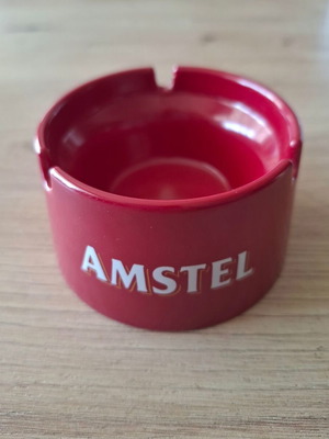 Amstel ashtray red, new, made in Italy by Mebel