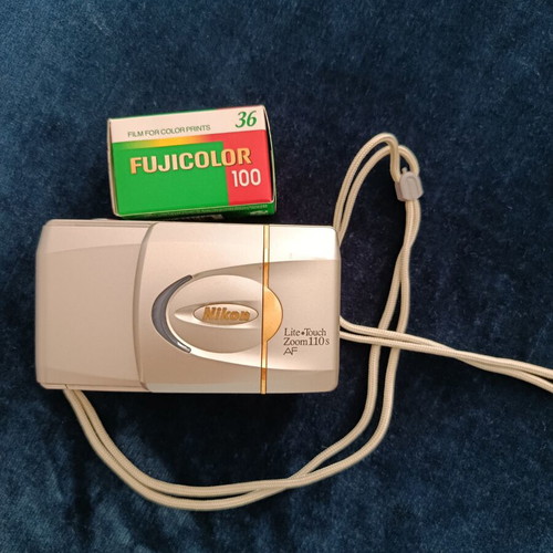 Nikon Lite Touch Zoom 110s AF compact 35mm film camera, vintage