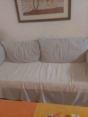 Καναπές-κρεβάτι μεταχειρισμένος με μηχανισμό και υπέρδιπλο κρεβάτι