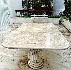 Τραπέζι εξωτερικού καθιστικού από μάρμαρο Διονύσου