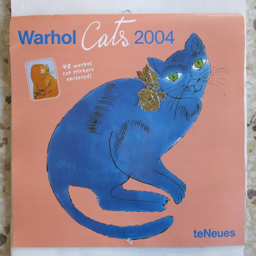 Andy Warhol Cats 2004 calendar used