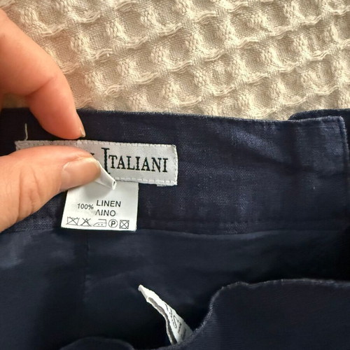 Artisti Italiani navy linen skirt like new, size M