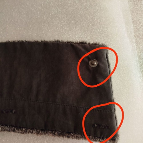 Synthetic fur collar for jacket like new