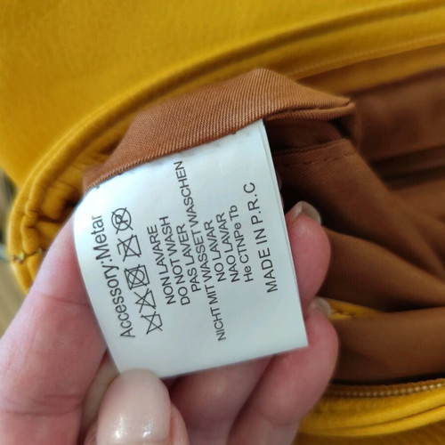 Envelope crossbody bag like new, yellow
