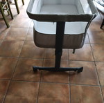 Baby cot like new with adjustable height