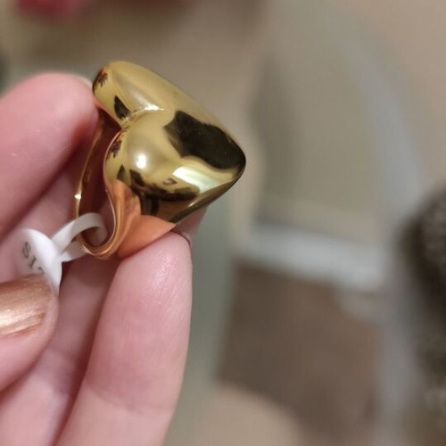 Heart ring new stainless steel gold color