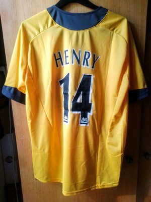 Vintage Arsenal Away 2005-06 No14 Henry jersey like new, size XL