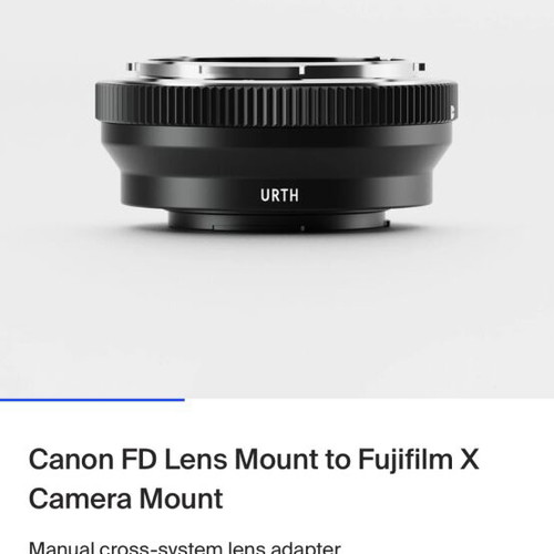 Urth Adapter FD to Fuji X new