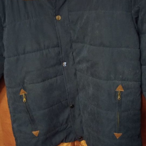 Men's jacket XL new, blue velour