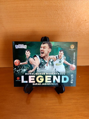 2025-26 Contenders Euroleague Panathinaikos Jasikevicius Legend 76/125 and Red Parallel cards new