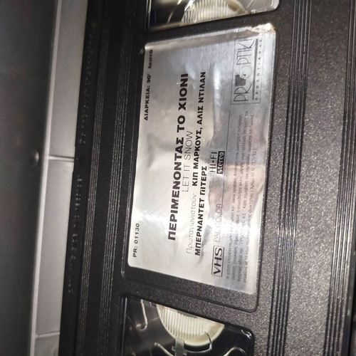 Let It Snow VHS tape used with subtitles