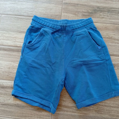 Benetton boy's bermuda shorts 11-12Y, 100% cotton, blue
