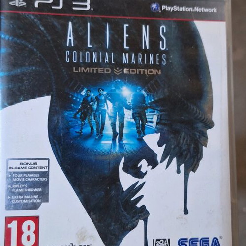Aliens Colonial Marines Limited Edition game for PlayStation 3 like new