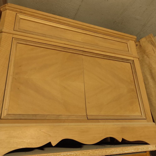 Vintage wooden cabinet buffet with 2 doors, solid wood, new