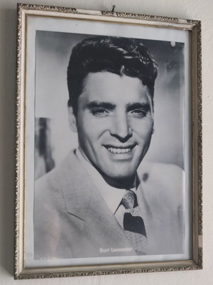 Vintage κάδρο με πορτρέτο του Burt Lancaster μεταχειρισμένο