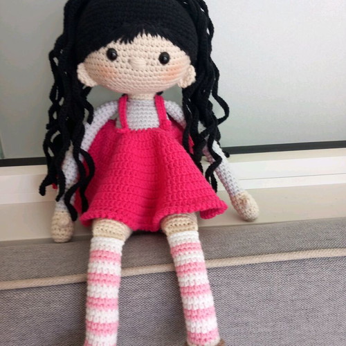 Amigurumi doll handmade new, cotton, 40 cm