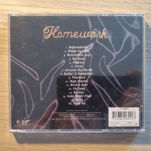 Daft Punk Homework CD like new, electronic genre