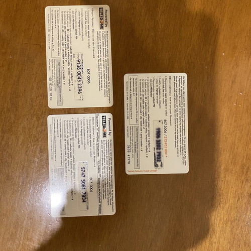 Phone cards set of 3 like new