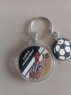 PAOK Luka Ivanusec keychain new round 4x4 cm
