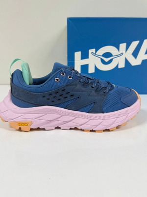 Hoka Anacapa Breeze Low new blue and pink sports shoes