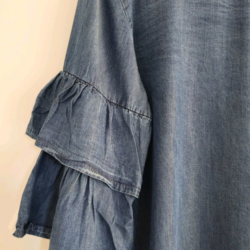 Denim dress Made in Italy 100% Tencel like new, one size