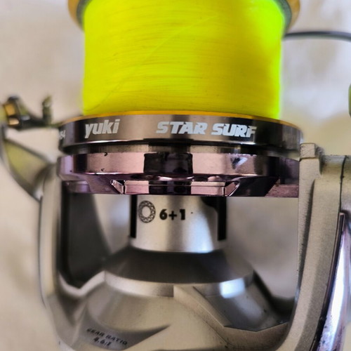 Yuki Star Surf 10000 fishing reel used with spare spool