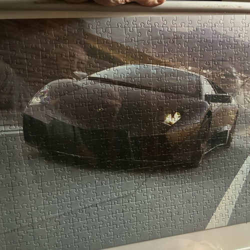 Lamborghini puzzle in frame like new, two together