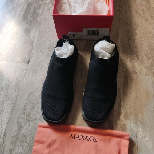 Max&Co women's fabric shoes used, size 39, black