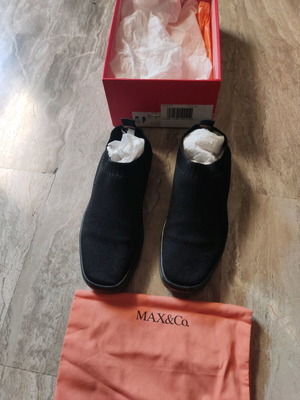 Max&Co women's fabric shoes used, size 39, black