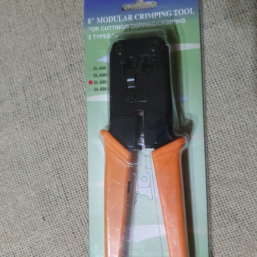 Central Professional 8¨ Crimping Tool DL-686 for RJ-11 & RJ-45 New