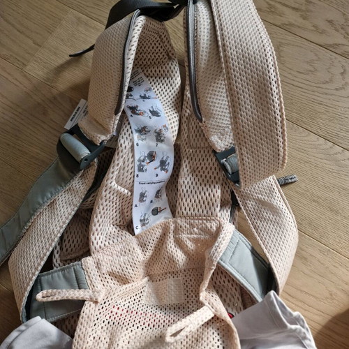 BabyBjörn One Air 3D Mesh baby carrier used, light pink